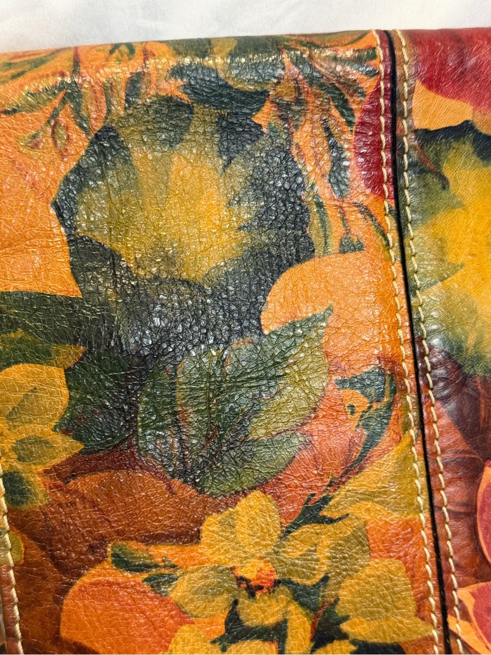 Patricia Nash English Country Floral Leather Crossbody Organizer Bag - Picture 9 of 9